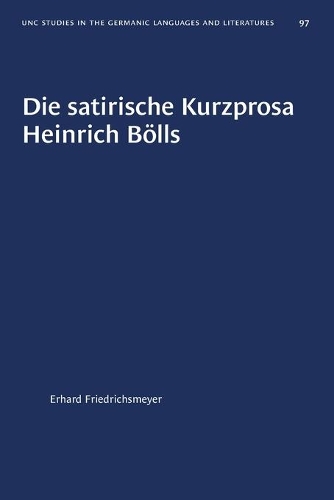Бумажная книга «Die Satirische Kurzprosa Heinrich Bölls», автор Эрхард Фридрихсмайер - фото №1