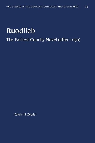 Бумажная книга «Ruodlieb: The Earliest Courtly Novel (after 1050)», автор Эдвин Х. Зейдель - фото №1