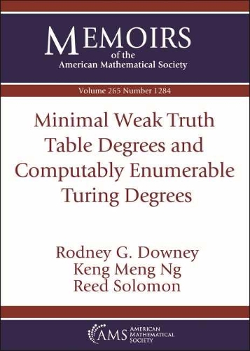 [object Object] «Minimal Weak Truth Table Degrees and Computably Enumerable Turing Degrees», авторів Кенг Менг Нг, Рід Соломон, Родні Г. Дауні - фото №1