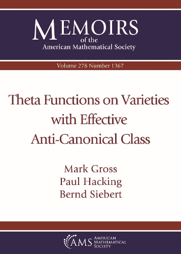 Бумажная книга «Theta Functions on Varieties with Effective Anti-Canonical Class», авторов Бернд Зиберт, Марк Гросс, Пол Хакинг - фото №1