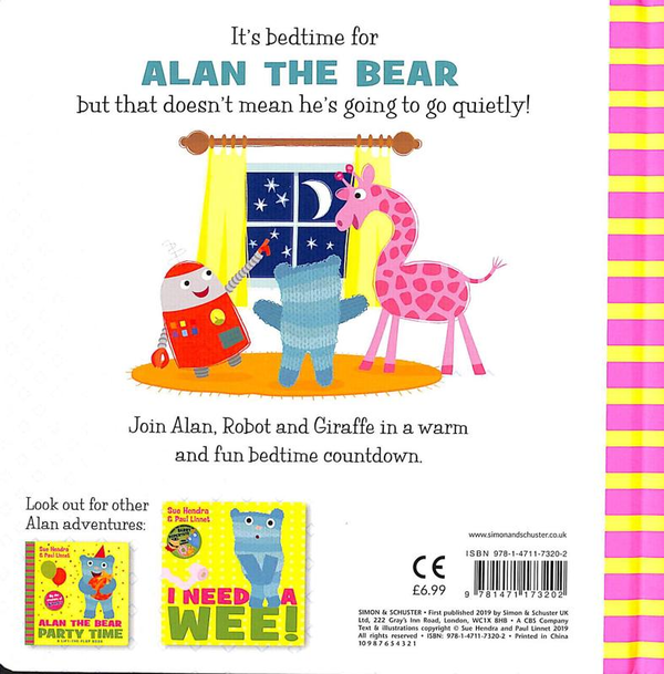 Паперова книга «Alan the Bear Bedtime», автор Сью Хендра - фото №1