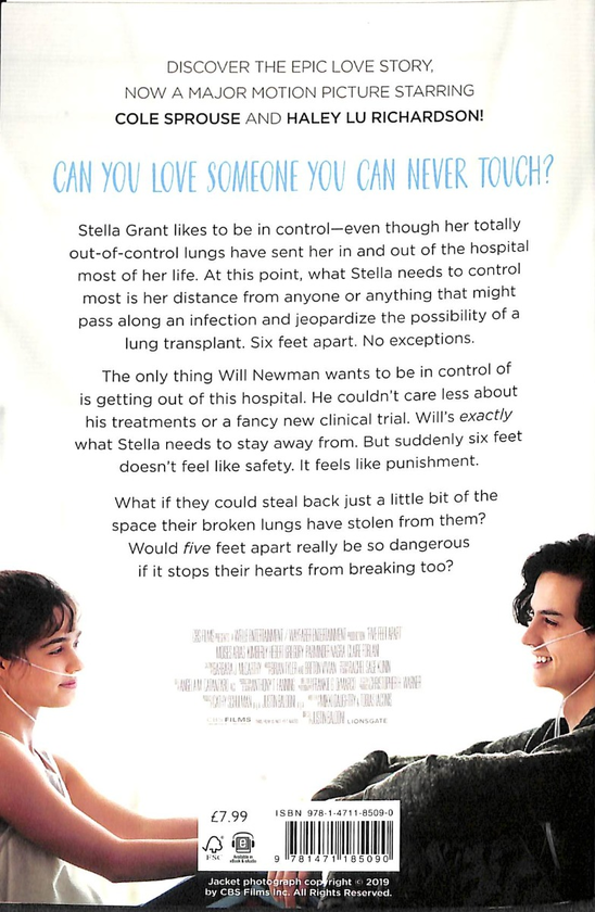 Бумажная книга «Five Feet Apart», авторов Рейчел Липпинкотт, Микки Дотри, Тобиас Иаконис - фото №1
