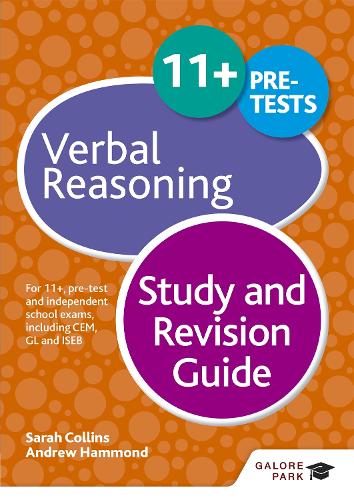 Бумажная книга «11+ Verbal Reasoning Study and Revision Guide: For 11+, pre-test and independent school exams including CEM, GL and ISEB», авторов Эндрю Хаммонд, Сара Коллинз - фото №1