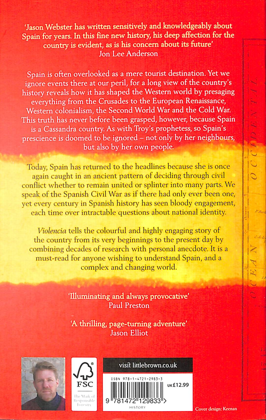 Паперова книга «Violencia. A New History of Spain», автор Джейсон Вебстер - фото №1