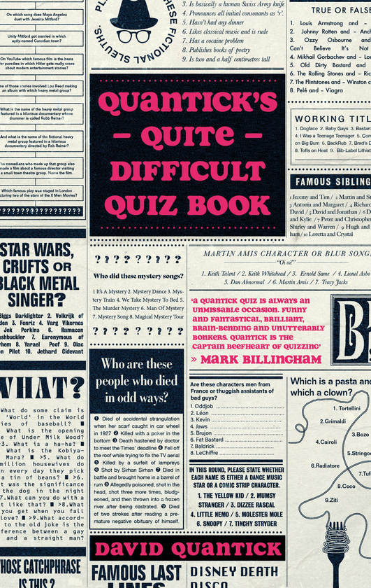 Паперова книга «Quantick's Quite Difficult Quiz Book», автор Девід Квантік - фото №1
