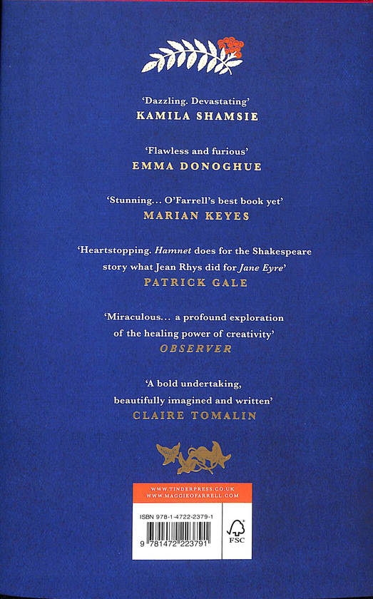 Бумажная книга «Hamnet», автор Мэгги О'Фаррелл - фото №1