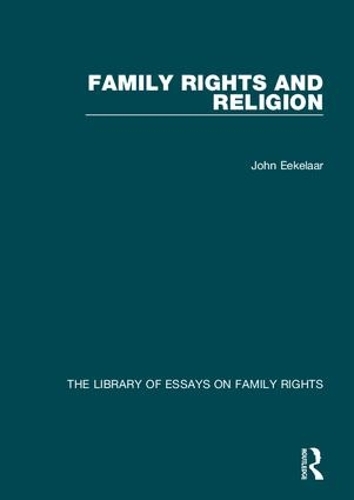 Бумажная книга «Family Rights and Religion», автор Джон Экелаар - фото №1