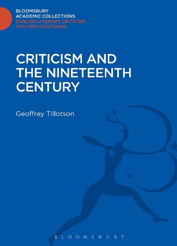 Паперова книга «Criticism and the Nineteenth Century», автор Джеффрі Тіллотсон - фото №1