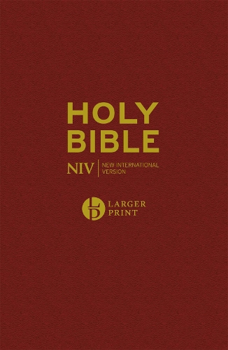 Бумажная книга «NIV Larger Print Burgundy Hardback Bible», автор New International Version - фото №1
