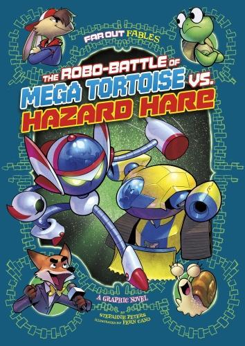 Паперова книга «The Robo-battle of Mega Tortoise vs Hazard Hare: A Graphic Novel», автор Стефані Тру Пітерс - фото №1