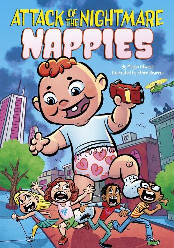 Паперова книга «Attack of the Nightmare Nappies», автор Меган Етвуд - фото №1