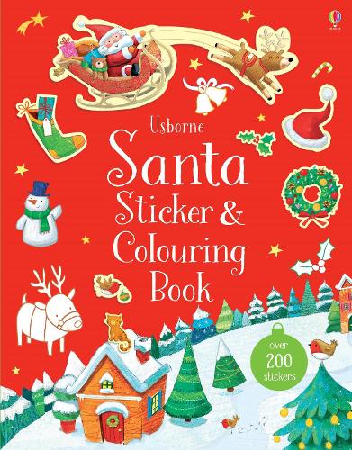 Бумажная книга «Santa Sticker and Colouring Book», автор Сэм Тэплин - фото №1