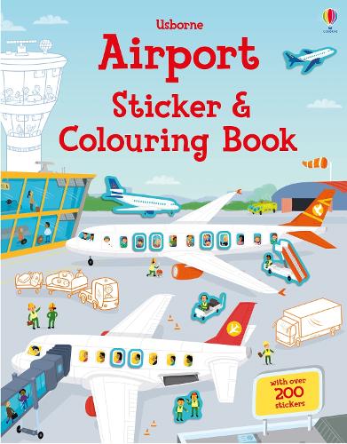 Бумажная книга «Airport Sticker and Colouring Book», автор Саймон Тадхоуп - фото №1
