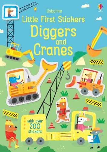 [object Object] «Little First Stickers Diggers and Cranes», автор Ханна Уотсон - фото №1