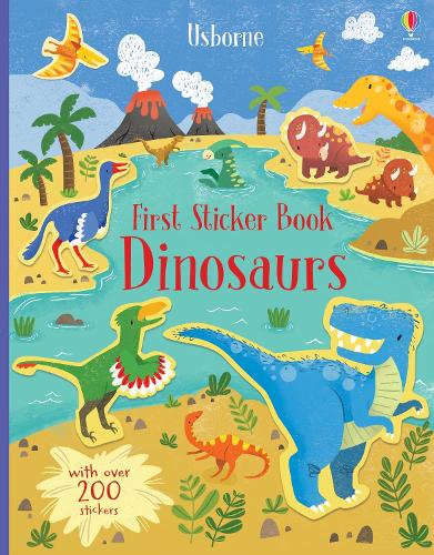Бумажная книга «First Sticker Book Dinosaurs», автор Ханна Уотсон - фото №1
