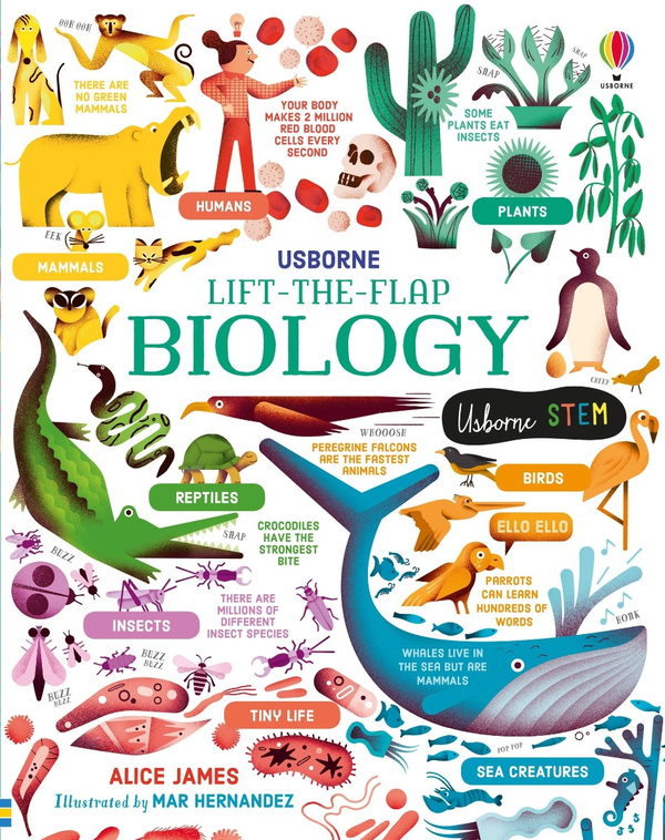 Паперова книга «Lift-the-Flap Biology», автор Еліс Джеймс - фото №1