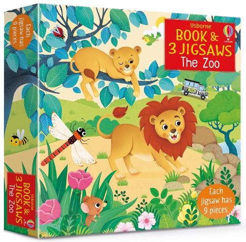 [object Object] «Usborne Book and 3 Jigsaws: The Zoo», автор Сэм Тэплин - фото №1