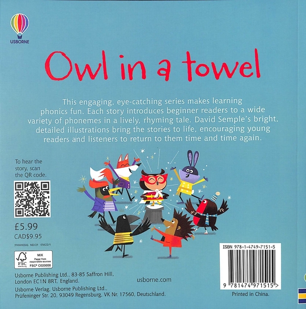 Бумажная книга «Owl in a Towel», автор Лесли Симс - фото №1