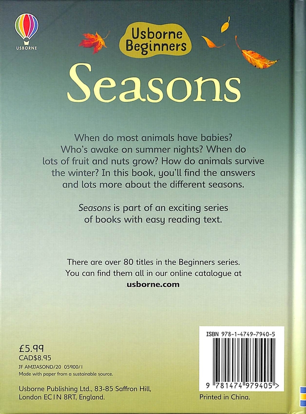 Бумажная книга «Seasons», автор Эмили Боун - фото №1