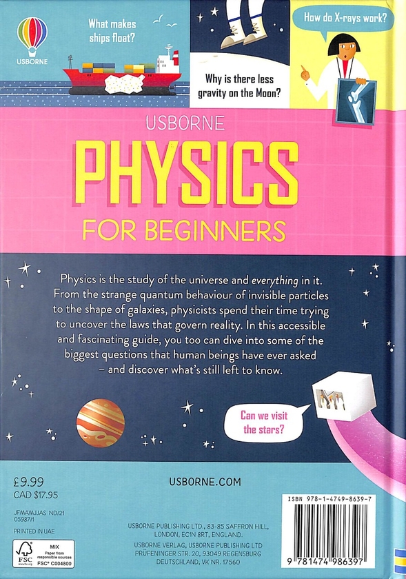 Бумажная книга «Physics for Beginners», авторов Рейчел Ферт, Минна Лейси, Дарран Стоббарт - фото №1