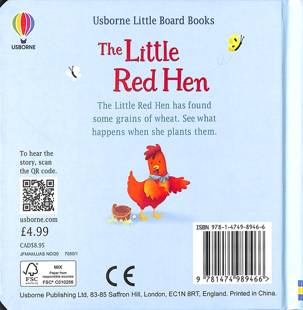 Паперова книга «The Little Red Hen», автор Леслі Сімс - фото №1