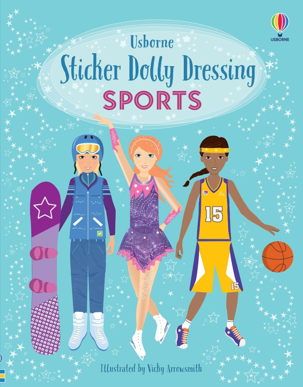 Бумажная книга «Sticker Dolly Dressing Sports», автор Фиона Уотт - фото №1