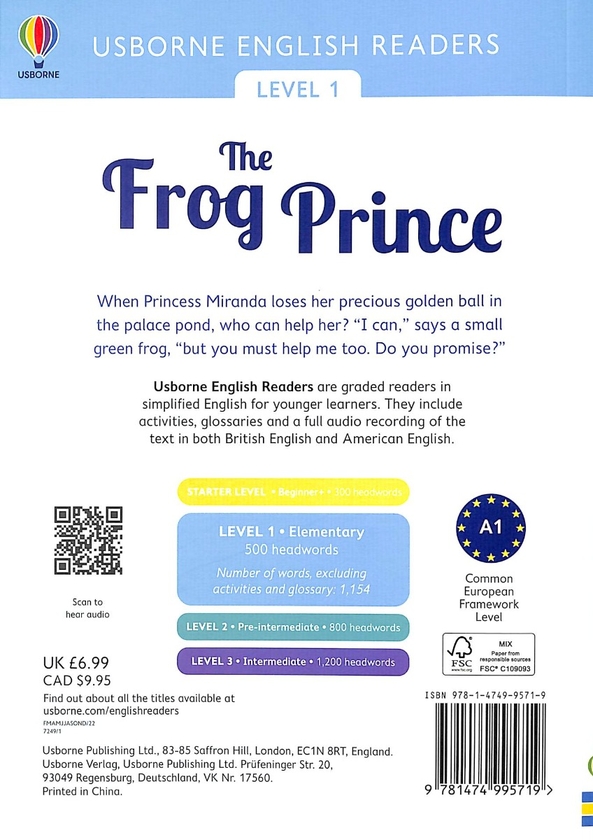 Паперова книга «The Frog Prince», автор Лаура Кован - фото №1
