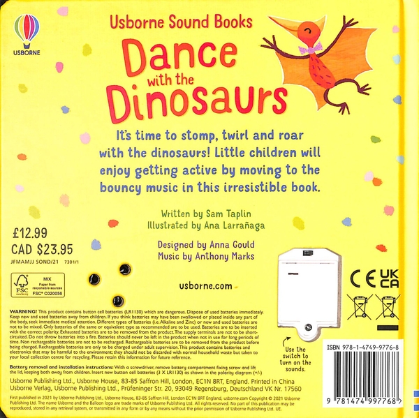 Паперова книга «Dance with the Dinosaurs», автор Сем Теплін - фото №1