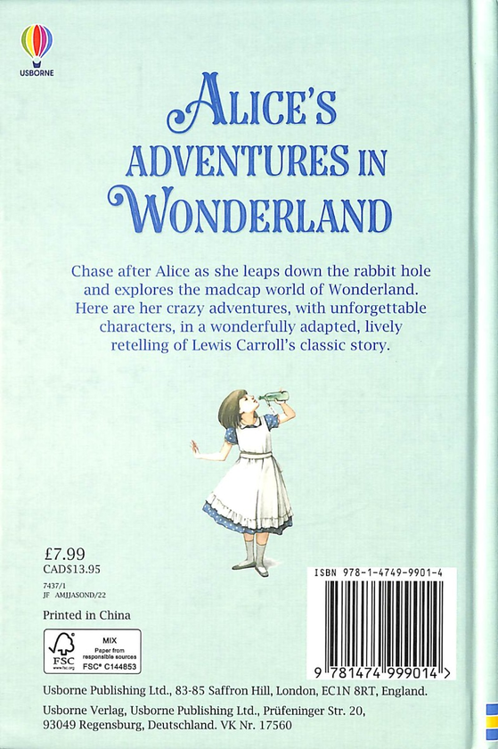 Бумажная книга «Alice's Adventures in Wonderland», автор Мэри Себаг-Монтефиоре - фото №1