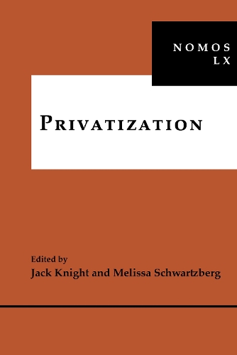 Бумажная книга «Privatization: NOMOS LX», автор Мелисса Шварцберг - фото №1