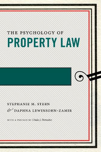 Бумажная книга «The Psychology of Property Law», авторов Дафна Левинсон-Замир, Стефани М. Стерн - фото №1