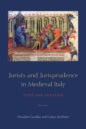 Бумажная книга «Jurists and Jurisprudence in Medieval Italy: Texts and Contexts», авторов Джулиус Киршнер, Освальдо Каваллар - фото №1