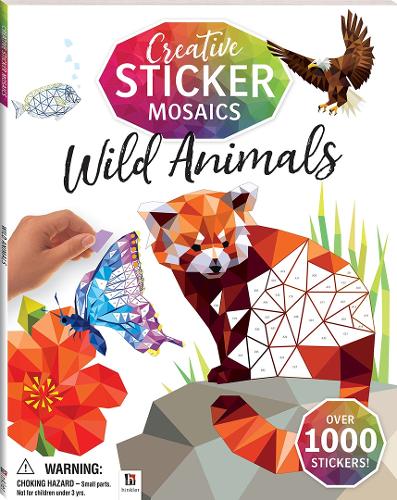 Бумажная книга «Creative Sticker Mosaics: Wild Animals», автор Хинклер Пти Лтд - фото №1
