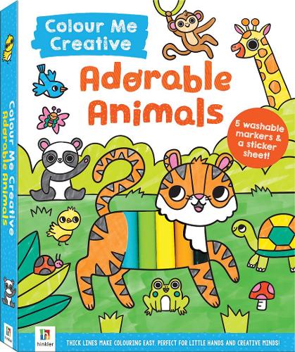 Паперова книга «Colour Me Creative: Adorable Animals», автор Хінклер Пті Лтд - фото №1