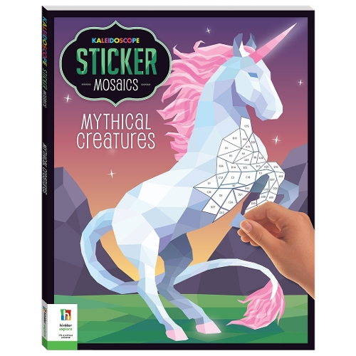 Бумажная книга «Kaleidoscope Sticker Mosaics: Mythical Creatures», автор Хинклер Пти Лтд - фото №1