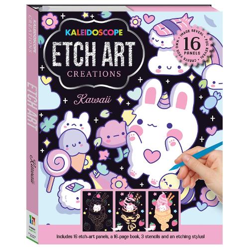 Паперова книга «Kaleidoscope Etch Art Creations Kawaii», автор Хінклер Пті Лтд - фото №1