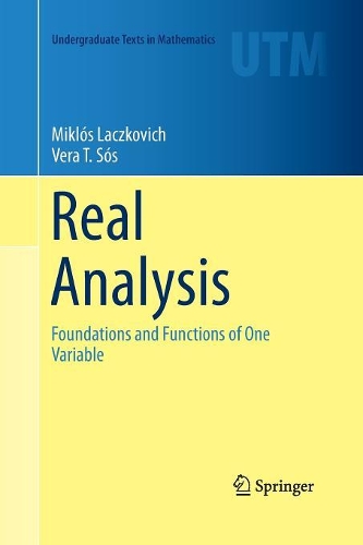 [object Object] «Real Analysis: Foundations and Functions of One Variable», авторів Міклош Лачкович, Вєра Т. Сос - фото №1