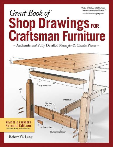 Бумажная книга «Great Book of Shop Drawings for Craftsman Furniture, Second Edition», автор Роберт В. Лэнг - фото №1