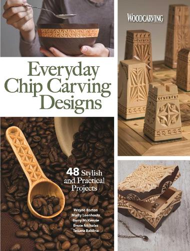 Паперова книга «Everyday Chip Carving Designs: 48 Stylish and Practical Projects», автор Редактори Woodcarving Illustrated - фото №1