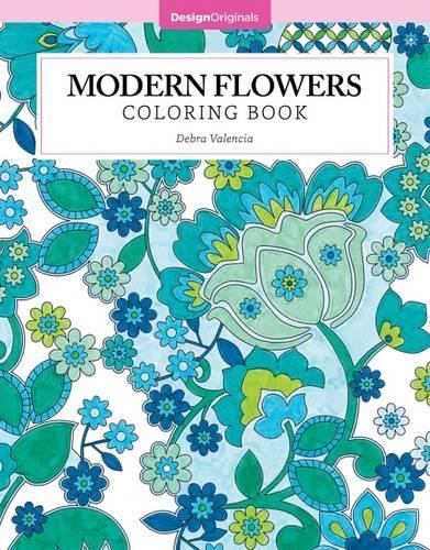 Паперова книга «Modern Flowers Coloring Book», автор Дебра Валенсія - фото №1