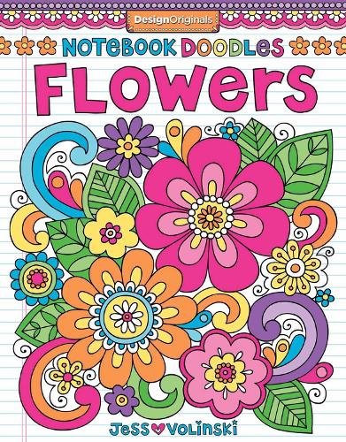 Паперова книга «Notebook Doodles Flowers: Coloring & Activity Book», автор Джесс Волінські - фото №1
