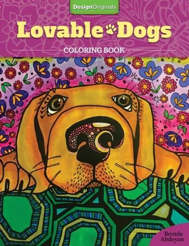 Паперова книга «Lovable Dogs Coloring Book», автор Бренда Абдоян - фото №1