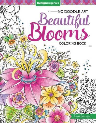 Бумажная книга «KC Doodle Art Beautiful Blooms Coloring Book», автор Криса Буске - фото №1