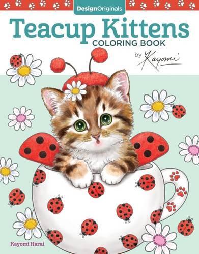 Паперова книга «Teacup Kittens Coloring Book», автор Кайомі Хараї - фото №1
