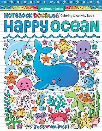 Паперова книга «Notebook Doodles Happy Ocean: Coloring & Activity Book», автор Джесс Волінські - фото №1