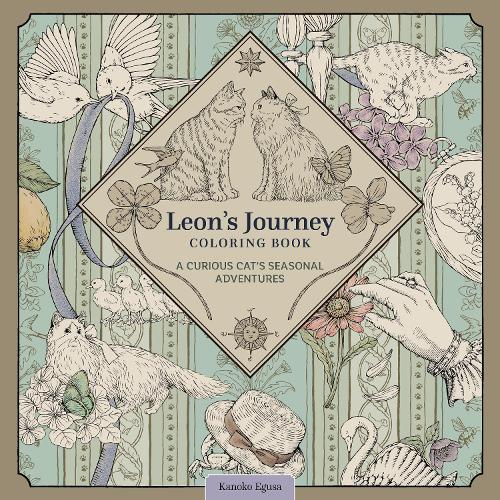 Бумажная книга «Leon's Journey Coloring Book: A Curious Cat's Seasonal Adventures», автор Каноко Эгуса - фото №1