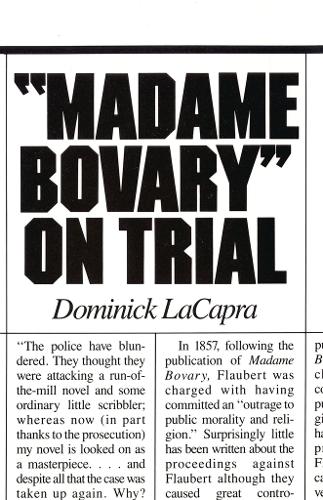Паперова книга «Madame Bovary on Trial», автор Домінік ЛаКапра - фото №1