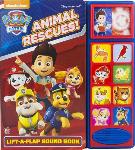 Бумажная книга «Nickelodeon PAW Patrol: Animal Rescues! Lift-a-Flap Sound Book», автор PI Kids - фото №1