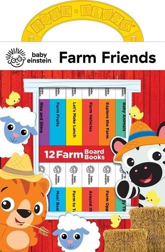 Паперова книга «Baby Einstein Farm Friends 12 Board Books  My First Library», автор П. І. Кідс - фото №1
