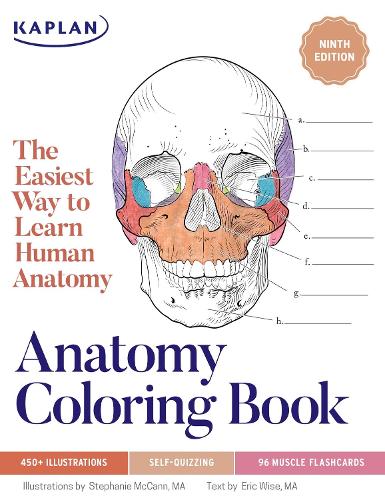 [object Object] «Anatomy Coloring Book with 450+ Realistic Medical Illustrations with Quizzes for Each + 96 Perforated Flashcards of Muscle Origin, Insertion, Action, and Innervation», авторів Ерік Вайз, Стефані МакКенн - фото №1
